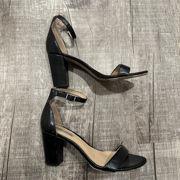 INC International Concepts Kivah Block Heels Open Toe Black Womens‎ Sz 9M - Picture 2 of 11